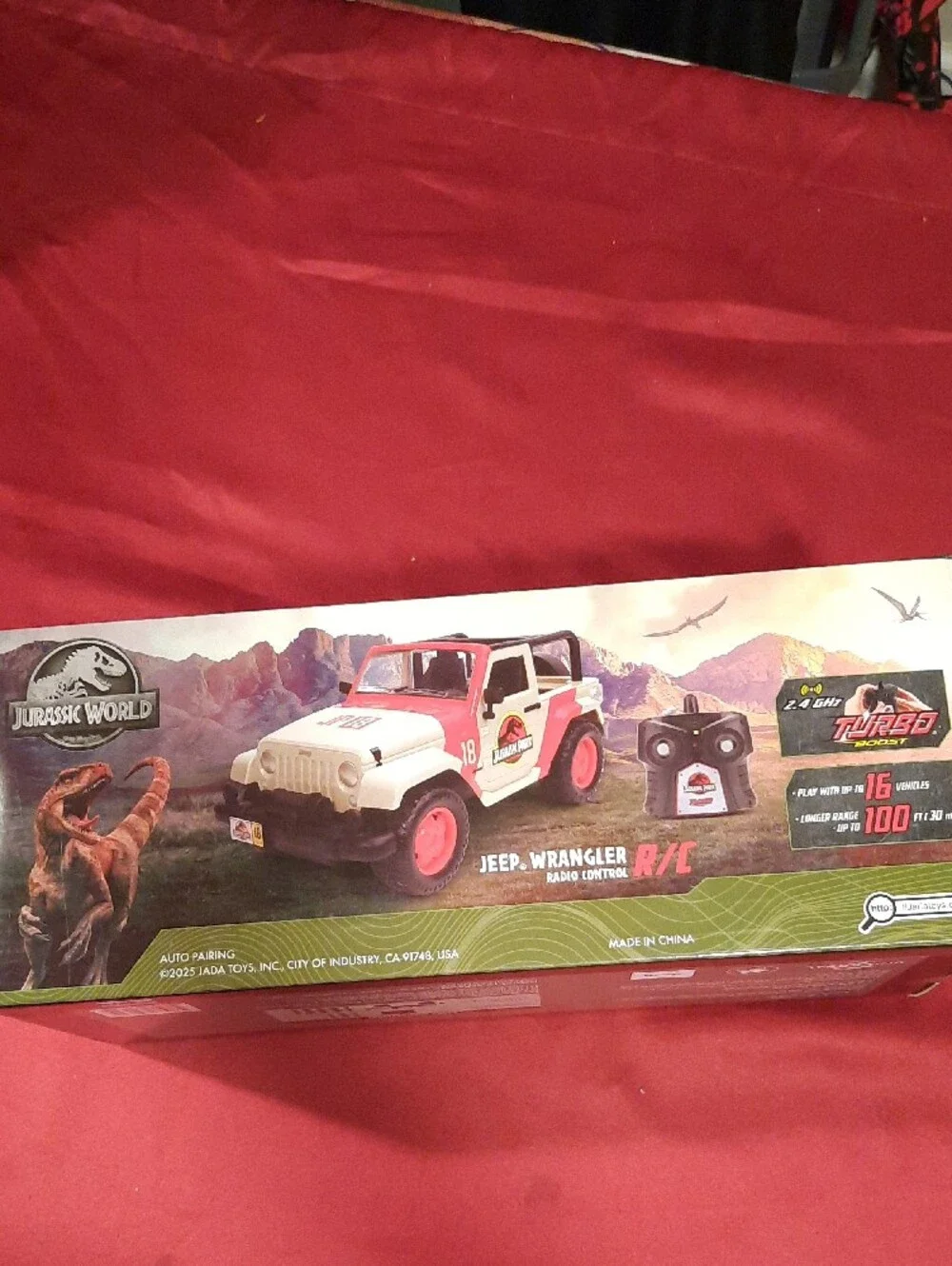 Jurassic World Jeep Wrangler Remote Control Vehicle Jurassic Park Jada RC Toys